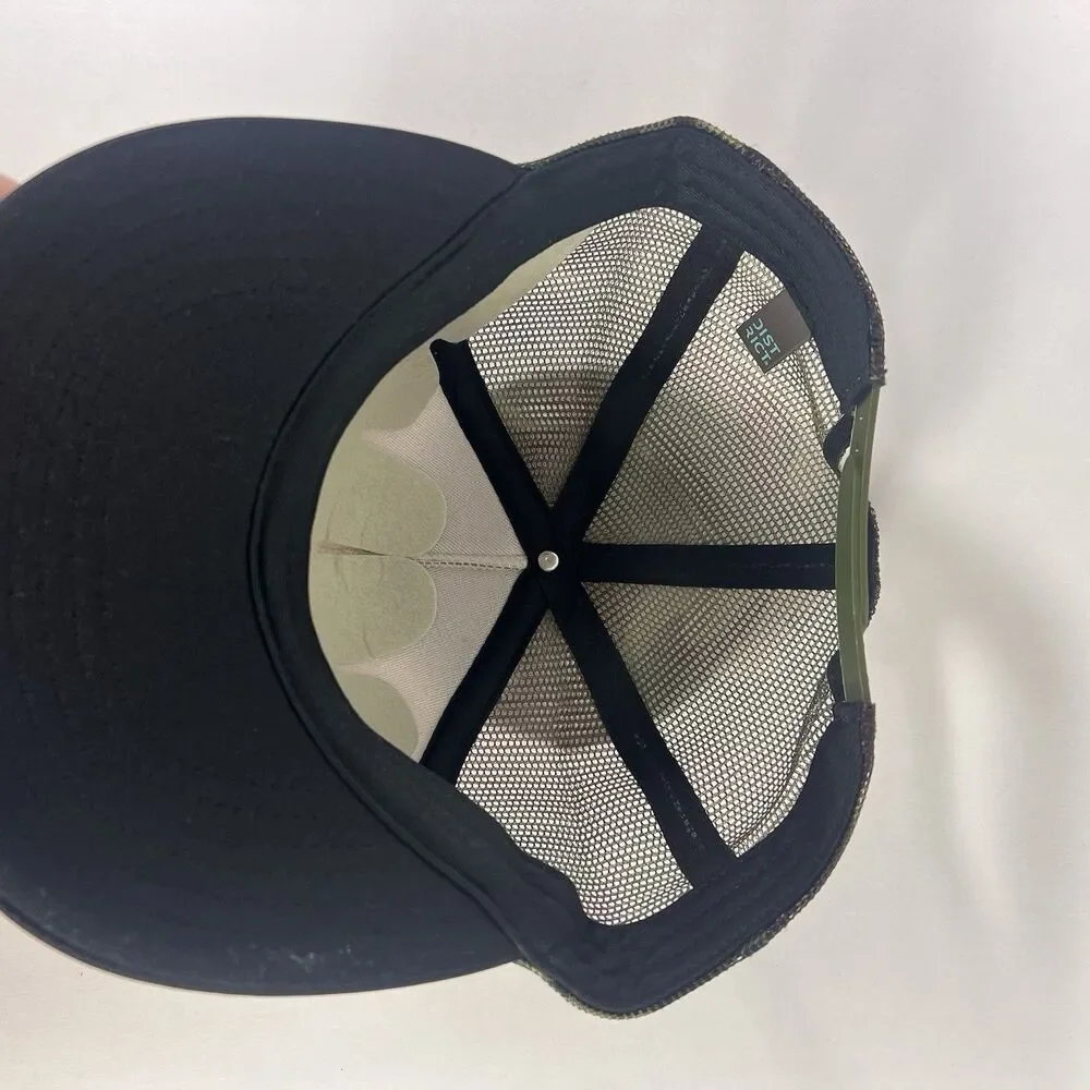 Bass Pro Shops Foam Trucker Hat Tan/Camo Mesh Snapback One Size Adjustable NWOT